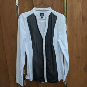 Express essential mesh paneled buttondown